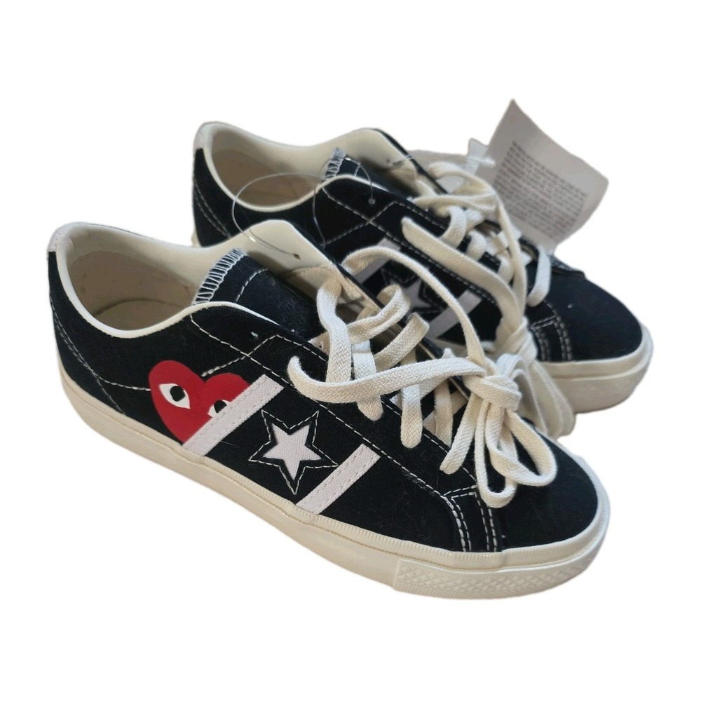 NWOB CDG Play x Converse One Star Academy Pro Black Egret Men 3.5 / Women 5